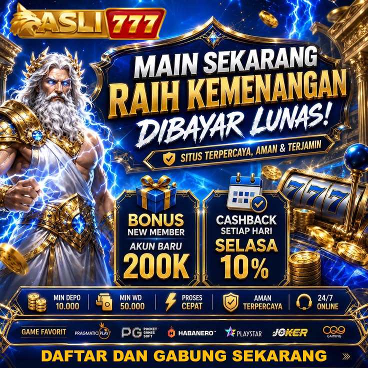 ASLI777: Main Slot Resmi Sekarang Dan Temukan Hokimu Disini Serta Raih Kemenanganmu
